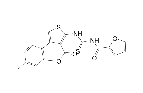 Methyl 2-{[(2-furoylamino)carbothioyl]amino}-4-(4-methylphenyl)-3-thiophenecarboxylate