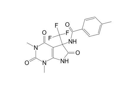 N-(1,3-Dimethyl-2,4,6-trioxo-5-trifluoromethyl-2,3,4,5,6,7-hexahydro-1H-pyrrolo[2,3-d]pyrimidin-5-yl)-4-methyl-benzamide