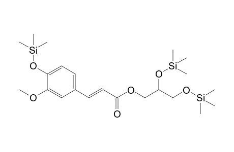 Glycerol <1-feruloyl->, tri-TMS