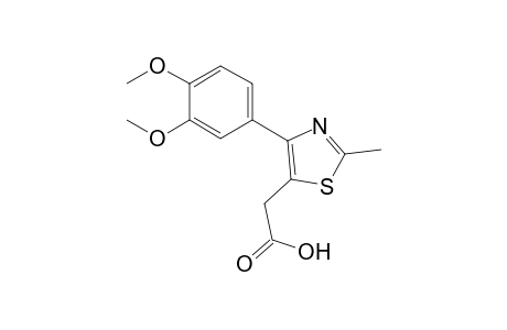 5-Thiazoleacetic acid, 4-(3,4-dimethoxyphenyl)-2-methyl-