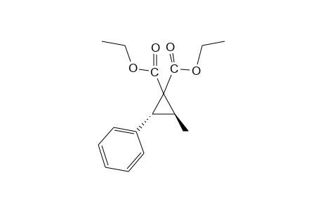 trans-2-Methyl-3-phenyl-1,1-cyclopropanedicarboxylic acid, diethyl ester