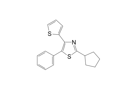 2-cyclopentyl-5-phenyl-4-thiophen-2-yl-1,3-thiazole