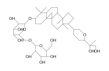 9,19-Cyclo-lanosta-21,24-epoxy-3.beta.,25,26-triol-3.beta.-O-gentiobioside