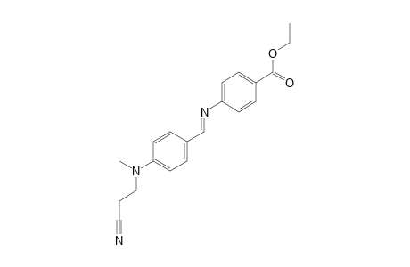 p-{{p-[(2-cyanoethyl)methylamino]benzylidene}amino}benzoic acid, ethyl ester
