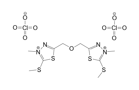 2,2'-OXYDIMETHYLENE-BIS-[4-METHYL-5-METHYLTHIO-1,3,4-THIADIAZOLIUM)-DIPERCHLORATE