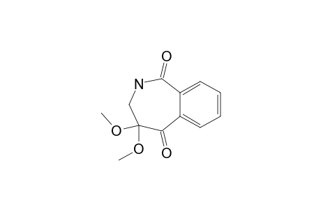 4,4-Dimethoxy-2,3-dihydro-2-benzazepine-1,5-dione