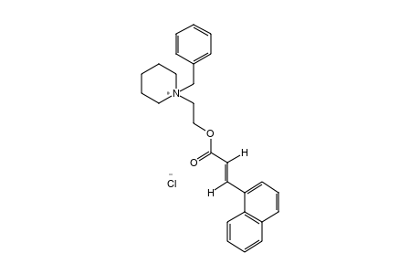 1-BENZYL-1-(2-HYDROXYETHYL)PIPERIDINIUM CHLORIDE, trans-1-NAPHTHALENEACRYLATE