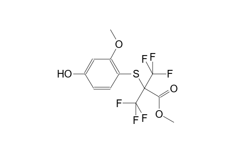 3,3,3-Trifluoro-2-(4-hydroxy-2-methoxy-phenylsulfanyl)-2-trifluoromethyl-propionic acid methyl ester