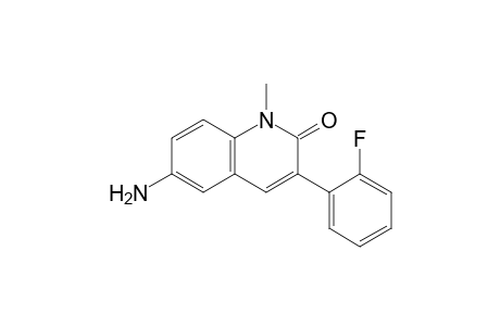 1-Methyl-3-(2-fluorophenyl)-6-amino-quinolin-2-one