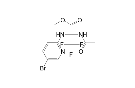 2-Acetylamino-2-(5-bromo-pyridin-2-ylamino)-3,3,3-trifluoro-propionic acid methyl ester