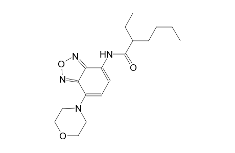 2-ethyl-N-[7-(4-morpholinyl)-2,1,3-benzoxadiazol-4-yl]hexanamide