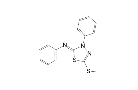 2-(methylthio)-4-phenyl-5-(phenylimino)-delta square-1,3,4-thiadiazoline