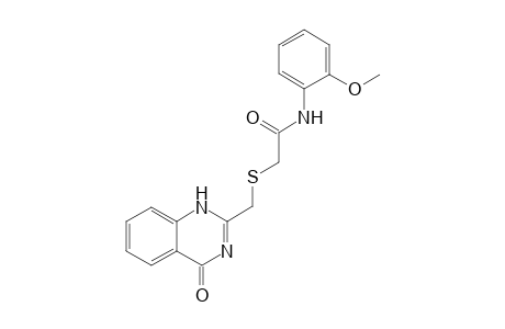 acetamide, 2-[[(1,4-dihydro-4-oxo-2-quinazolinyl)methyl]thio]-N-(2-methoxyphenyl)-