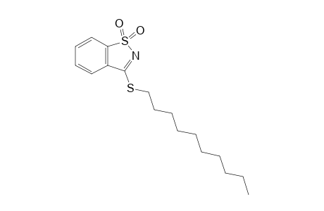 3-(decylthio)-1,2-benzisothiazole, 1,1-dioxide