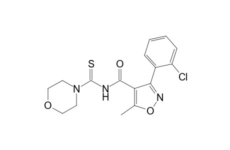 3-(o-chlorophenyl)-5-methyl-N-[(morpholino)thiocarbonyl]-4-isoxazolecarboxamide