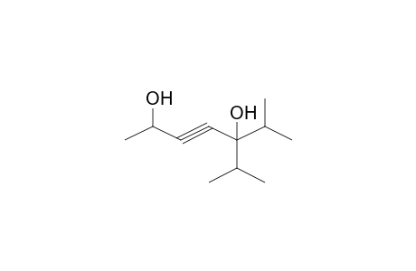 3-Heptyne-2,5-diol, 6-methyl-5-(1-methylethyl)-