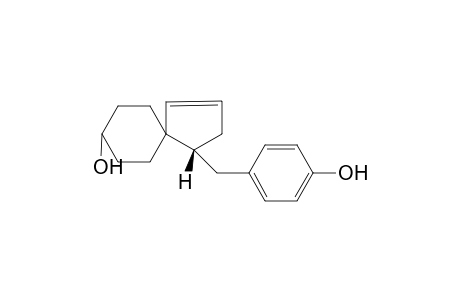 Sequosempervirin A [(4R)-4-(4-hydroxybenzyl)spiro[4.5]dec-1-en-8-ol]