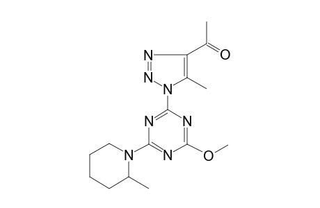 ethanone, 1-[1-[4-methoxy-6-(2-methyl-1-piperidinyl)-1,3,5-triazin-2-yl]-5-methyl-1H-1,2,3-triazol-4-yl]-