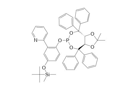 (3ar,8ar)-6-[4-(Tert-butyldimethylsilyloxy)-2-pyridin-2-ylphenoxy]-2,2-dimethyl-4,4,8,8-tetraphenyltetrahydro-1,3,5,7-tetraoxa-6-phosphaazulene