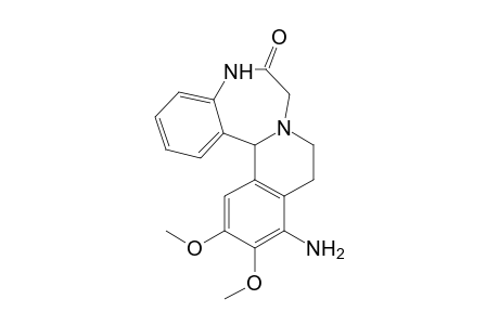 11-amino-12,13-dimethoxy-5,9,11,14b-tetrahydroisoquino[2,1-d][1,4]benzodiazepin-6(7H)-one