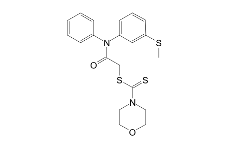 N-[3'-(Methylthio)phenyl]-N-{[(4'-morpholinyl)thiocarbamoyl]thioacetyl}-phenylamine