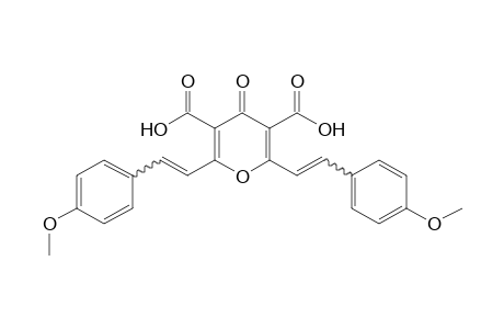 2,6-bis(p-Methoxystyryl)-4-oxo-4H-pyran-3,5-dicarboxylic acid