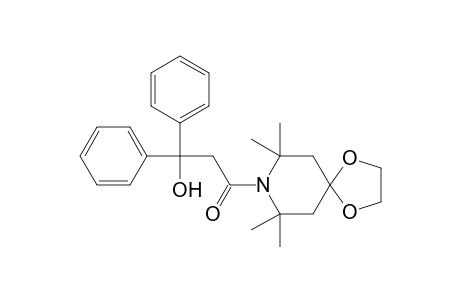 1,4-Dioxa-8-azaspiro[4.5]decane, 7,7,9,9-tetramethyl-N-(3,3-diphenyl-3-hydroxypropanoyl)-