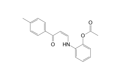 cis-3-(o-hydroxyanilino)-4'-methylacrylophenone, acetate (ester)