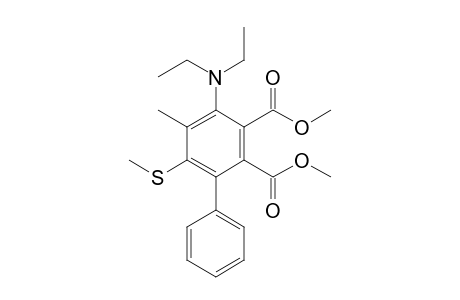 3-(diethylamino)-4-methyl-5-(methylthio)-6-phenyl-benzene-1,2-dicarboxylic acid dimethyl ester