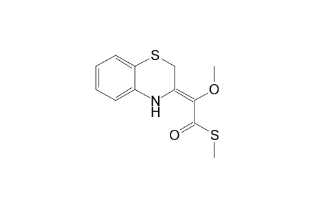 (2E)-2-(4H-1,4-benzothiazin-3-ylidene)-2-methoxy-ethanethioic acid S-methyl ester