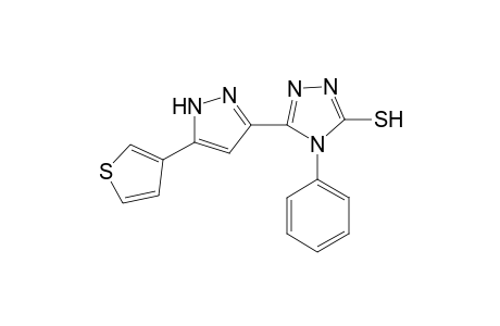 4-Phenyl-5-(5-thiophen-3-yl-1H-pyrazol-3-yl)-4H-[1,2,4]triazole-3-thiol