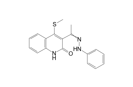 (Z,E)-4-(Methylsulfanyl)-3-[1-(phenylhydrazinylidene)-ethyl]quinolin-2(1H)-one