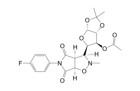 2-METHYL-3-(1,2-O-ISOPROPYLIDENE-3-ACETOXY-ALPHA-D-XYLO-TETRAFURANOS-4-YL)-5-(4-FLUOROPHENYL)-4,6-DIOXO-2,3,3A,4,6,6A-HEXAHYDROPYRROLO-[3,4-D]-ISOXAZOLE;COMPOU