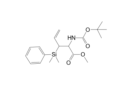 Methyl 2-[(tert-Butoxycarbonyl)amino]-3-[(dimethyl)phenylsilyl]pent-4-enoate