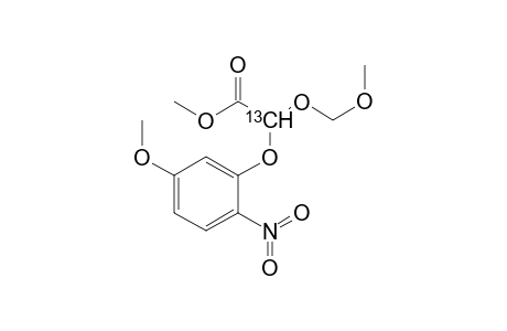 Methyl [(2-13C*)-methoxymethoxy]-[(5'-methoxy-2'-nitrophenoxy)-acetate