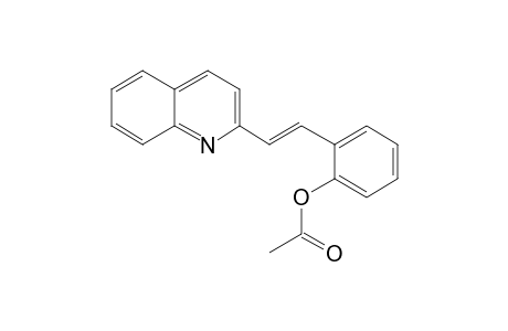 2-[(1E)-2-(2-Quinolinyl)ethenyl]phenyl, acetate