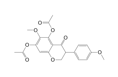 5,7-DIACETOXY-6-METHOXY-3-(4'-METHOXYPHENYL)-2,3-DIHYDRO-4H-1-BENZOPYRAN-4-ONE