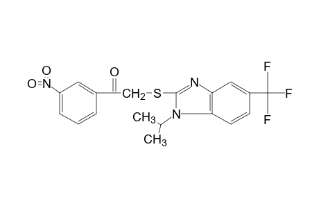 2-{[1-isopropyl-5-(trifluoromethyl)-2-benzimidazolyl]thio}-3'-nitroacetophenone