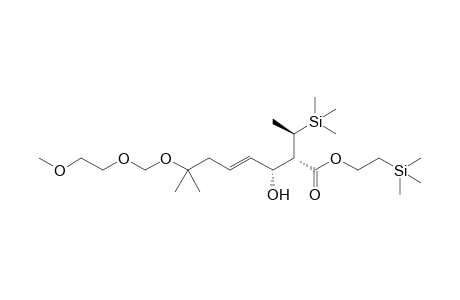 2-Trimethylsilylethyl (4E,2S,3R)-2-[(1R)-1-trimethylsilylethyl]-3-hydroxy-7-methyl-7-(2-methoxyethoxy)methoxyoct-4-enoate