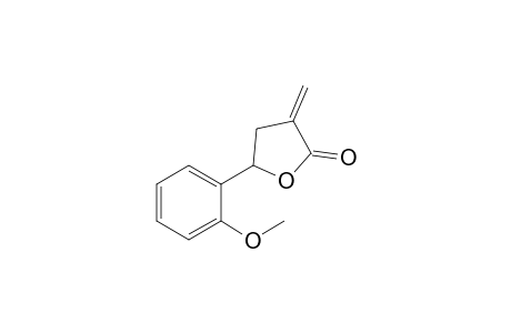 (+-)-4-(2-Methoxyphenyl)-2-methylene-.gamma.-butyrolactone