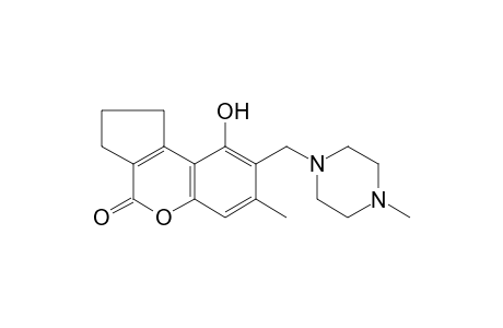 1H-Cyclopenta[c]chromen-4-one, 9-hydroxy-7-methyl-8-(4-methylpiperazin-1-ylmethyl)-2,3-dihydro-