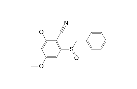 2,4-Dimethoxy-6-phenylmethanesulfinyl-benzonitrile