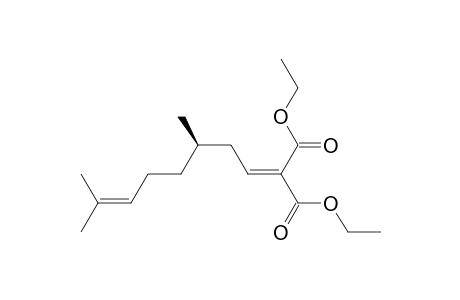 2-[(3R)-3,7-dimethyloct-6-enylidene]malonic acid diethyl ester