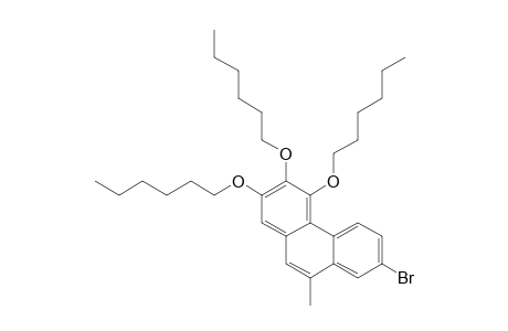 7-Bromo-2,3,4-tris(hexyloxy)-9-methylphenanthrene