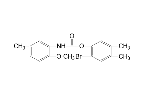 2-methoxy-5-methylcarbanilic acid, 6-bromo-3,4-xylyl ester