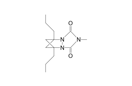 1,7-Dipropyl-4-methyl-2,4,6-triaza-tricyclo(5.1.1.0/2,6/)nonane-3,5-dione