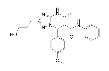 2-(3-hydroxypropyl)-7-(4-methoxyphenyl)-5-methyl-N-phenyl-4,7-dihydro[1,2,4]triazolo[1,5-a]pyrimidine-6-carboxamide