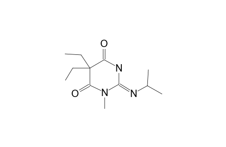 5,5-Diethyl-2-isopropylimino-1-methyl-hexahydro-pyrimidine-4,6-dione