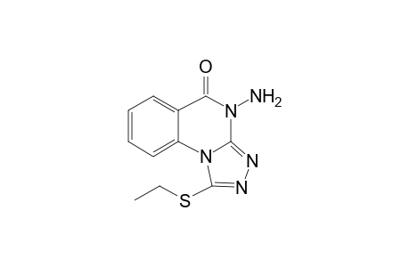 4-amino-1-(ethylsulfanyl)[1,2,4]triazolo[4,3-a]quinazolin-5(4H)-one