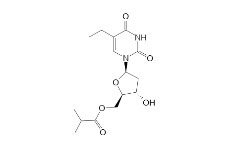 2'-deoxy-5-ethyluridine, 5'-isobutyrate